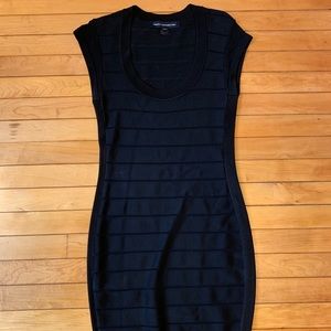 French Connection - Bodycon Dress in Black, Size 6